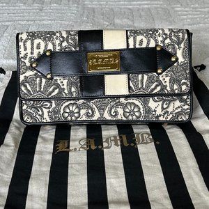 L.A.M.B. Gwen Stefani Darjeeling Henna Orissa Clutch w/ dustbag & original tag